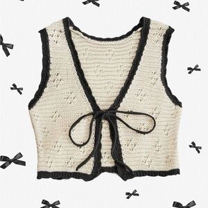 Cropped Knit Vest